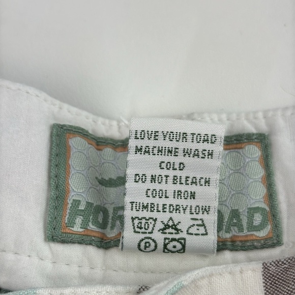 Horny Toad Women's Brown & Blue Check Shorts - Picture 9 of 10